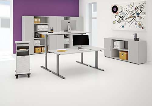 Geramöbel elektrisch höhenverstellbarer Schreibtisch 120x80xcm - 2