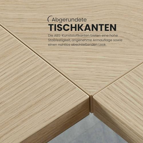 Bümö® stabile Tischplatte 2,5 cm stark – DIY Schreibtischplatte aus Holz - 3