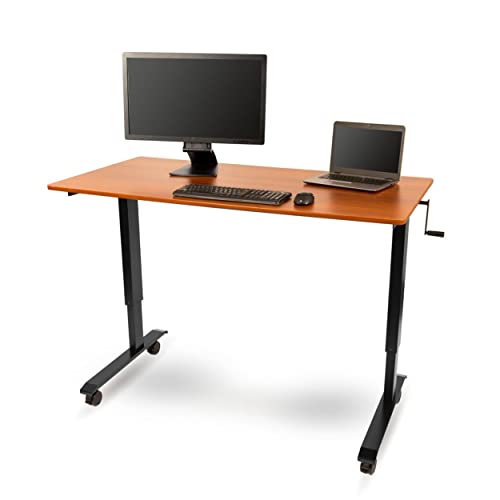Kurbelverstellbarer Sitz-Stehtisch (Stand Up Desk), 150x75cm