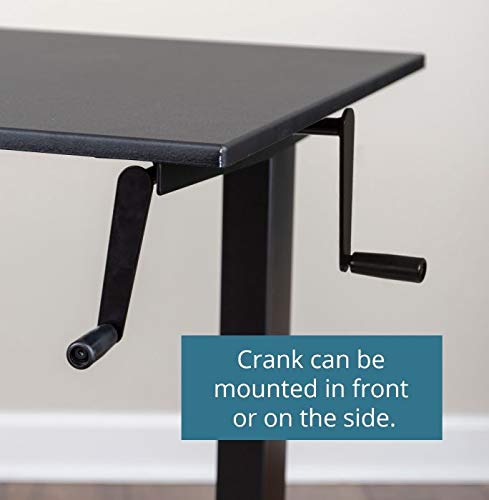 Kurbelverstellbarer Sitz-Stehtisch (Stand Up Desk), 150x75cm - 5